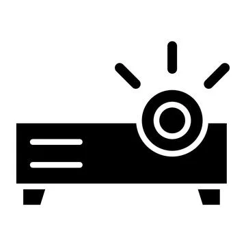 Projector Vector Icon Design Illustration Stock Illustration