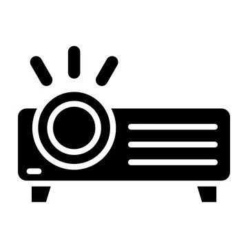Projector Vector Icon Design Illustration Stock Illustration