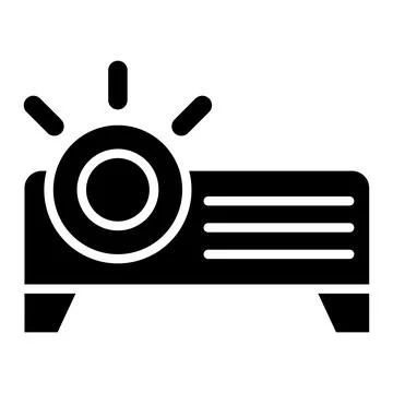 Projector Vector Icon Design Illustration Stock Illustration