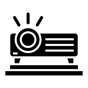Projector Vector Icon Design Illustration Stock Illustration