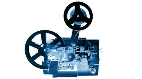 Projector in x-rays Stock Footage 10688813