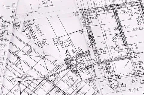 The projects of houses a background Stock Photos