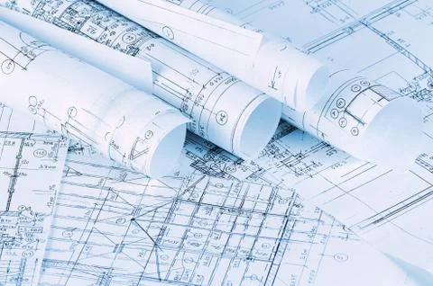 The projects of houses a background Stock Photos