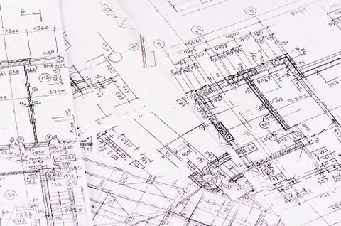 The projects of houses a background Stock Photos
