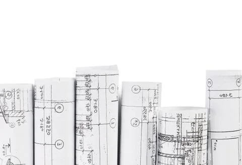 The projects of houses a background Foto stock