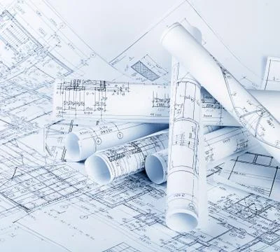 The projects of houses a background Stock Photos