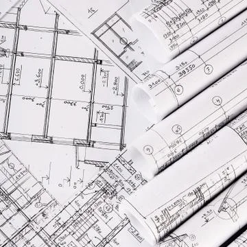 The projects of houses a background Stock Photos