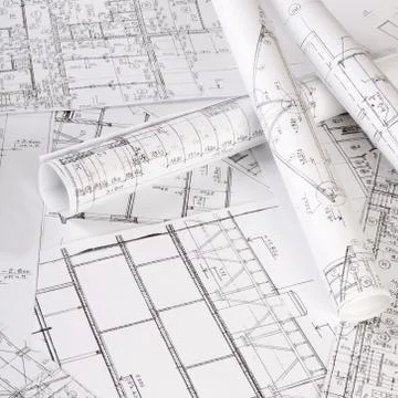 The projects of houses a background Stock Photos