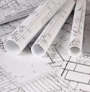 The projects of houses a background Foto stock