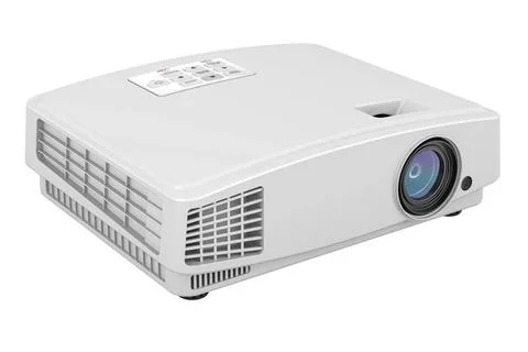 Projektor, 3D-Rendering Projector, 3D rendering isolated on white backgrou... Stock Photos