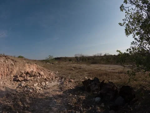 Prolonged hot weather, it hasn’t rained for a long time Stock Footage 287272023