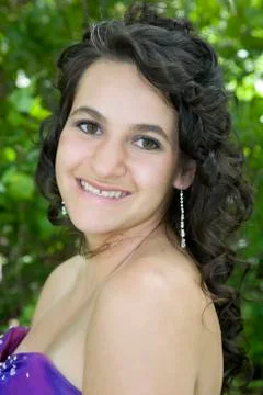 Prom Portrait Stock Photos