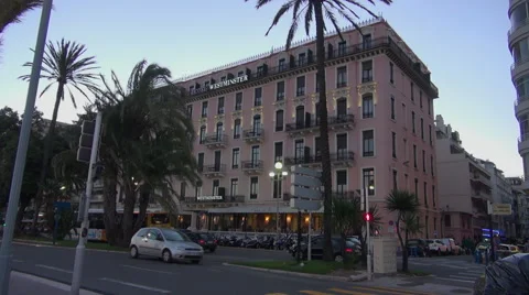 Promenade des Anglais in Nice Stock Footage 67591985