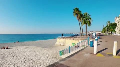 Promenade des Anglais in Nice Видео 200001392