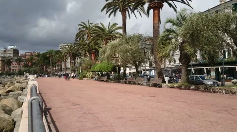 Promenade in Rapallo Stock Footage 62349311