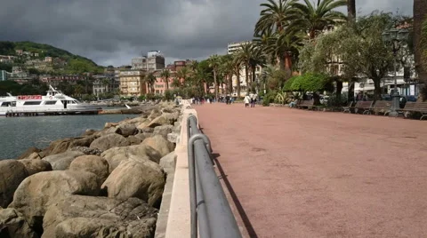 Promenade in Rapallo Stock-Footage 63365564