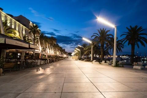 Promenade in Split Croatia Foto stock