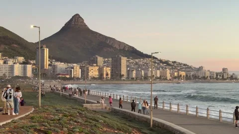 The Promenade at sunset Stock Footage 339218704