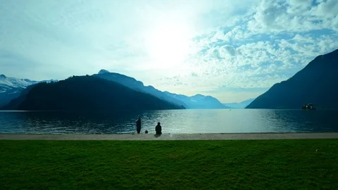 Promenade.Time Lapse Stock Footage 73569310