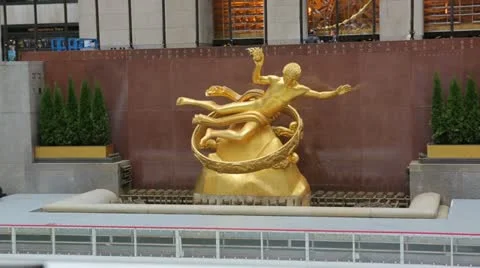 Prometheus Statue Close Up Stock-Footage 12416631