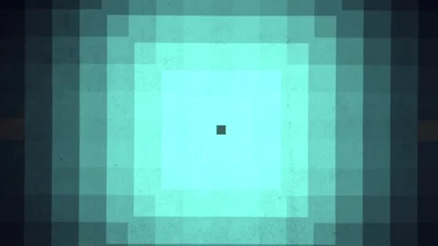 Prominent blue square with rough texture in checkered setting visually striking Stock Footage 274329981