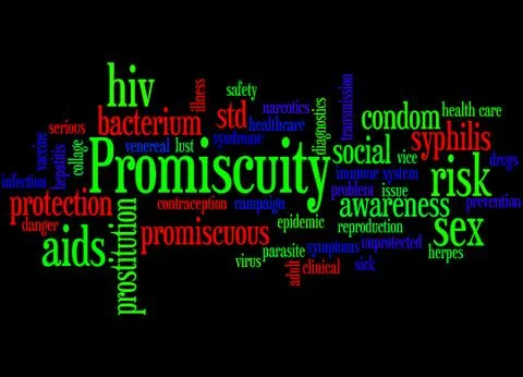 Promiscuity, word cloud concept 스톡 일러스트