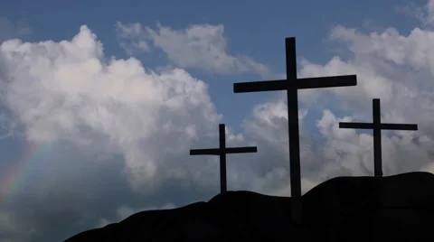 The Promise Three Crosses Stock Footage 47437764