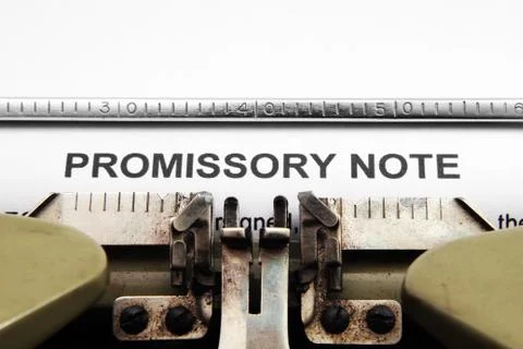 Promissory note Stock Photos