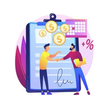 Promissory note vector concept metaphor Stock Illustration