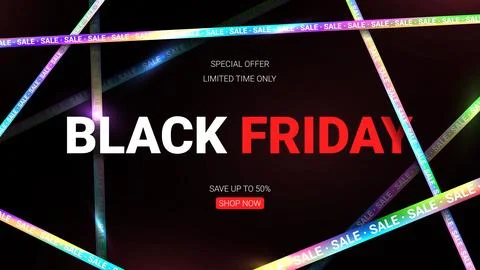 Promo background for Black Friday Stock Illustration