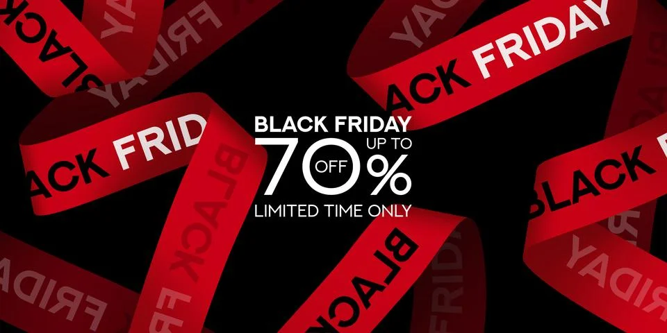Promo background for Black Friday Stock Illustration