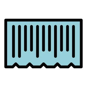 Promo bar code icon vector flat Stock Illustration