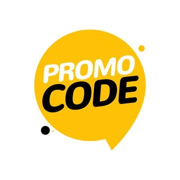 Promo code coupon price label voucher. Discount promo code digital vector Stock Illustration