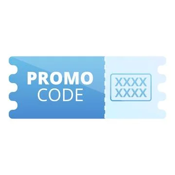 Promo code gift icon cartoon . Promotion discount Stock-Illustration