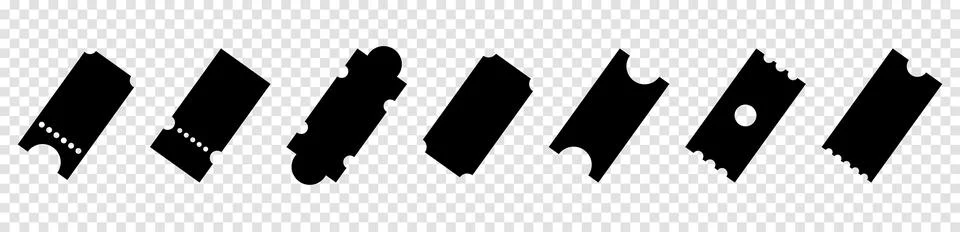 Promo code icon set. Black coupon code symbol Stock-Illustration