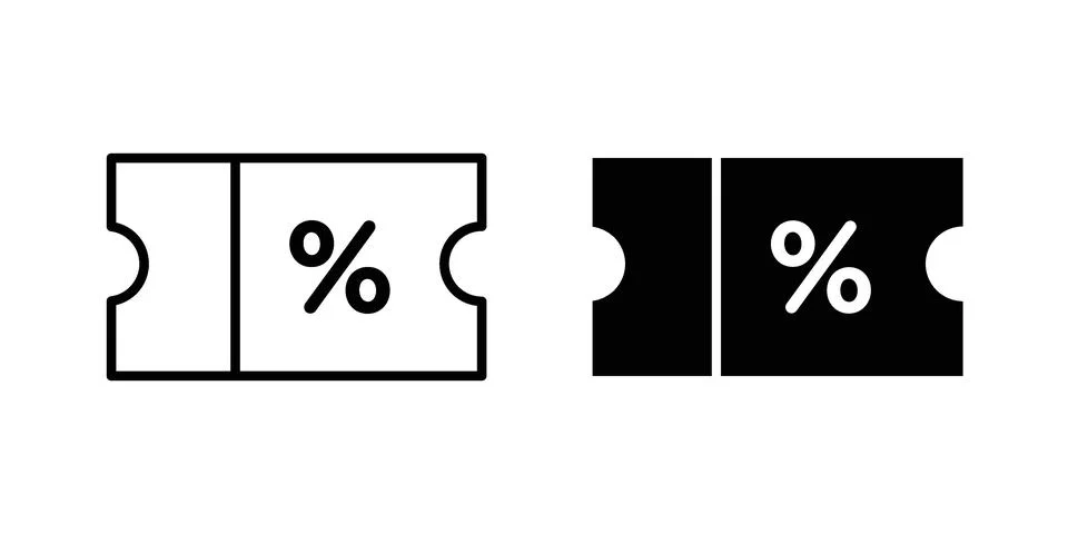 Promo code icon for web projects 스톡 일러스트