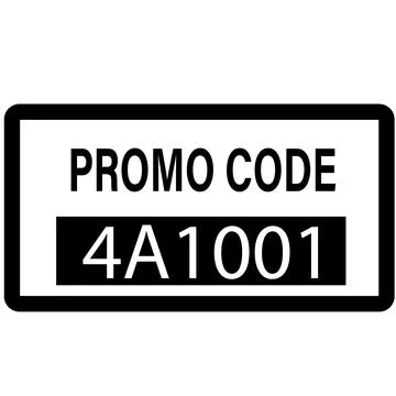 Promo code icon on white background. coupon code sign. flat style. Stock Illustration