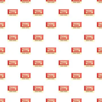 Promo code pattern for discounts and marketing sales Stock Illustration