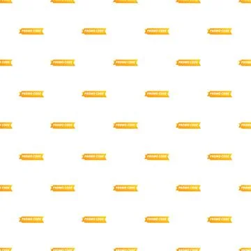 Promo code ribbons creating seamless discount pattern Illustrazione stock
