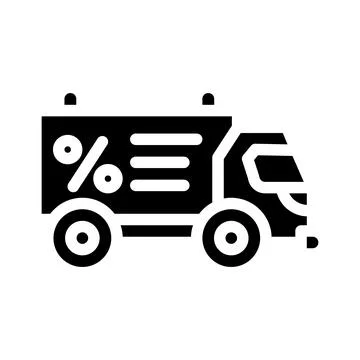 Promo code on site glyph icon vector illustration Stock Illustration