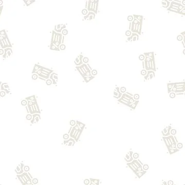 Promo code on site glyph vector seamless pattern Stock Illustration