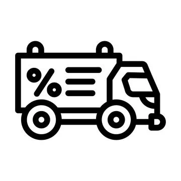 Promo code on site line icon vector illustration Stock Illustration