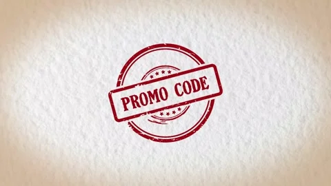 PROMO CODE stamp style word Stock Footage 319492858