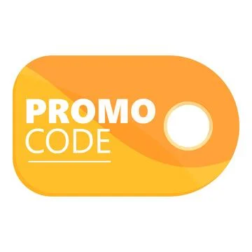 Promo code tag icon cartoon . Web legal 库存插图