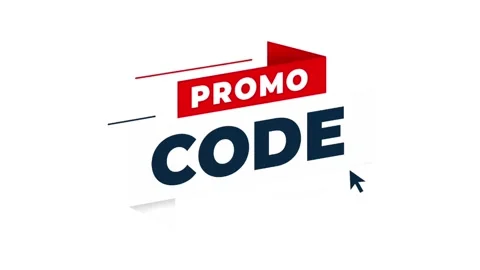 Promo Code Text Animation with Red Banner and Cursor on White Background 스톡 동영상 342265983