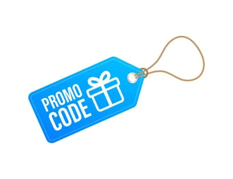 Promo code. Vector Gift Voucher with Coupon Code. Premium eGift Card Backgrou Illustrazione stock
