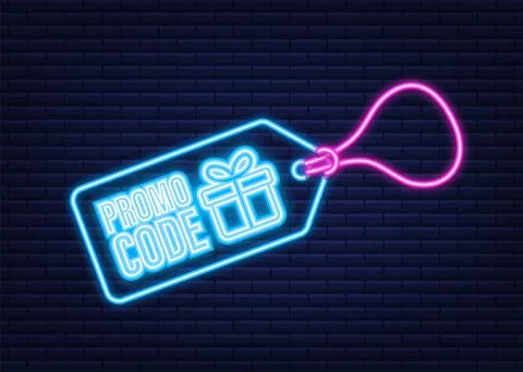 Promo code. Vector Gift Voucher with Coupon Code. Premium eGift Card Background Illustrazione stock