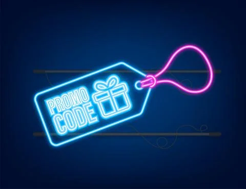 Promo code. Vector Gift Voucher with Coupon Code. Premium eGift Card Background Stock Illustration