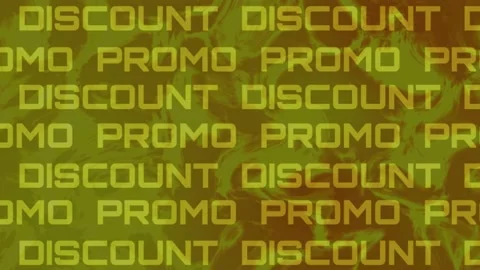 Promo discount running text liquid background 스톡 동영상 234024561