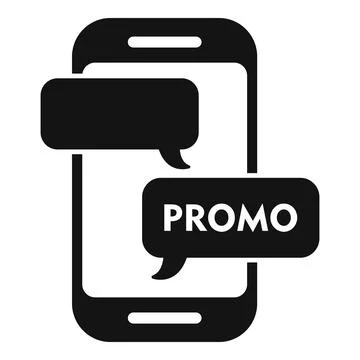 Promo phone store icon simple vector. Sale web gift 스톡 일러스트